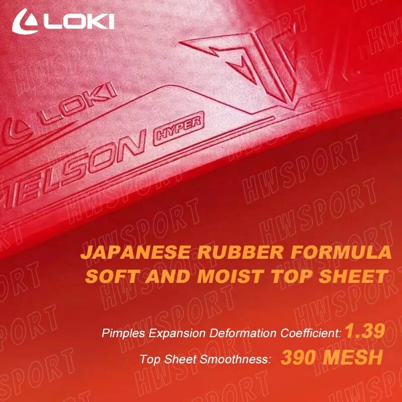 Резиновый не липкий для настольного тенниса LOKI TELSON 100 в японском стиле резиновый лист для пинг-понга с предварительно отрегулированной губкой Kunlun