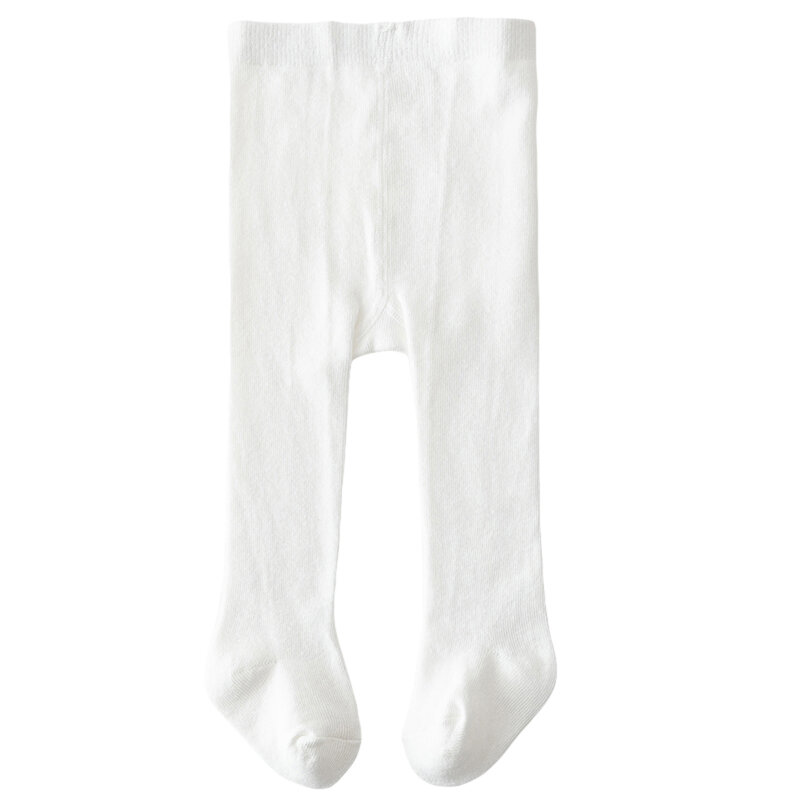Meia-calça elástica para meninas, meias monocromáticas, meias slim fit para crianças recém-nascidas, calças casuais