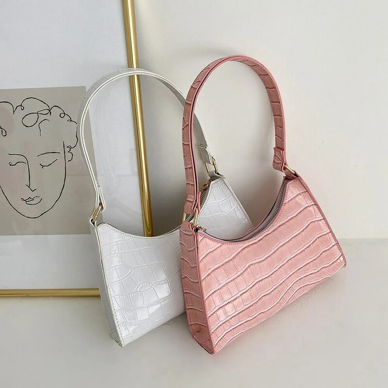 Модная Изысканная сумка для покупок, повседневные женские сумки-тоуты в стиле ретро, сумки на плечо, женская кожаная однотонная сумка на цепочке для женщин, 2023