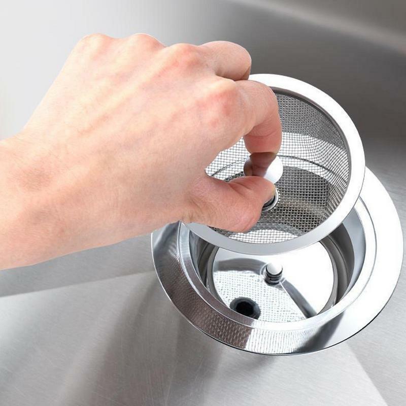 Filtro per lavello da cucina filtro per lavello in rete di acciaio inossidabile tappo per filtro tappo per scarico doccia tappo per raccoglitore di capelli universale Anti Cloger