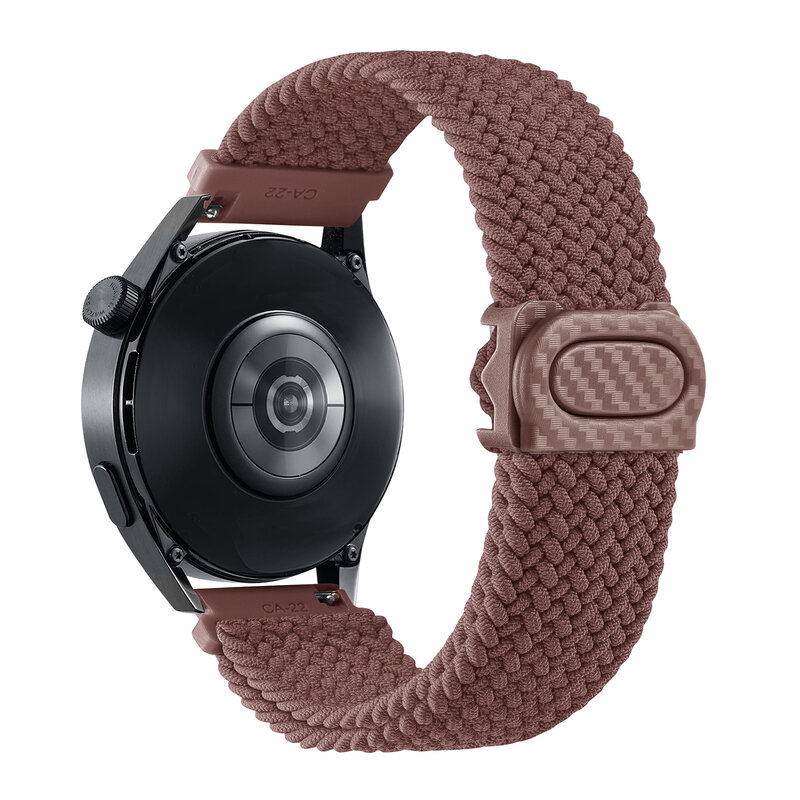 Ремешок 20 мм/22 мм для Samsung Galaxy Watch 6 4 classic/5 pro/active 2/s3/46, плетеный соло-браслет для Huawei watch GT2 3 4 Band