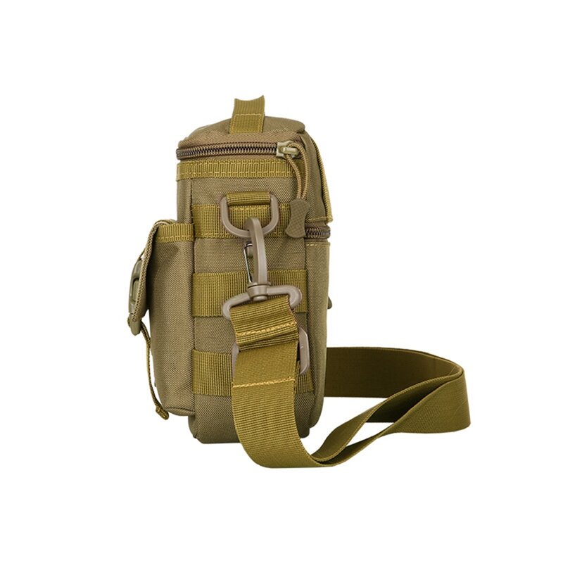 Уличная поясная сумка, многофункциональная сумка для сотового телефона, спортивное снаряжение для активного отдыха, коричнево-желтая