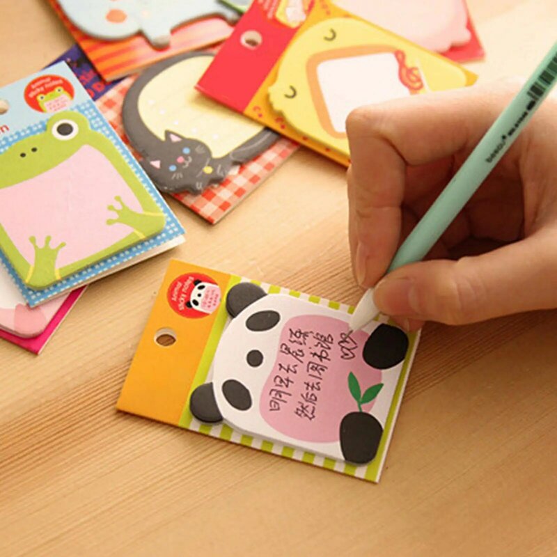 Korean Stationery Kawaii Cartoon Cat Sticky Memo Post Pad Marker It Note Planner Stickers Cute Office Supplies School Supplies