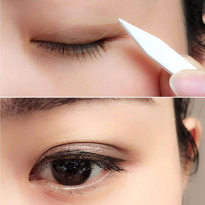 Portable Breathable Naturally Lace Styletraceless Single Sided Double Eyelid Tape Self-Adhesive Eyelid Sticker 400 Pairs(800pcs)