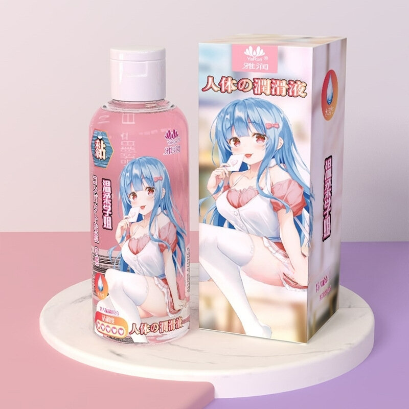 Lubricantes sexuales de estilo Anime para adultos, aceite de cuerpo humano Transprant a base de agua, Gel Anal y Vaginal, 210ml
