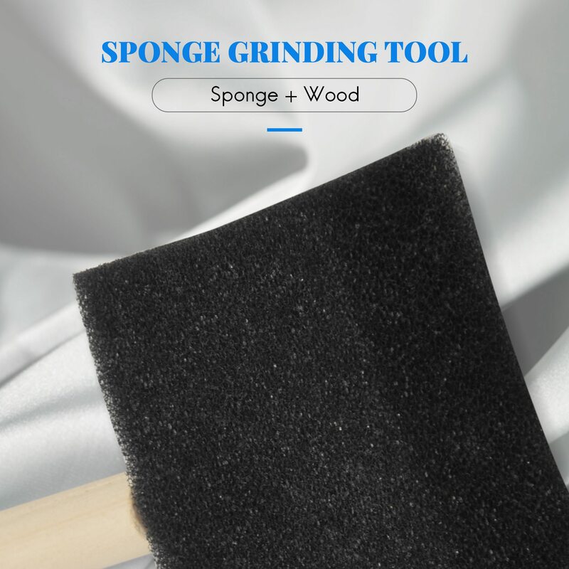 Foam Brush Painting Sponge Tool with Hardwood Handles Pack of 10