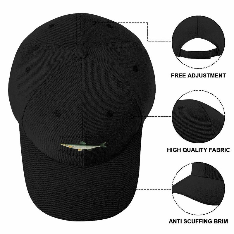Le donne vogliono me fish fear me berretto da Baseball Luxury Brand Snapback Cap abbigliamento da Golf da donna da uomo