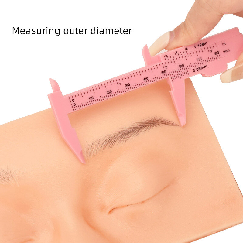 Règle de positionnement Eyebloggggrule en plastique, règle de score de tatouage, mesure Eyeblogggrule, pied à coulisse 80mm