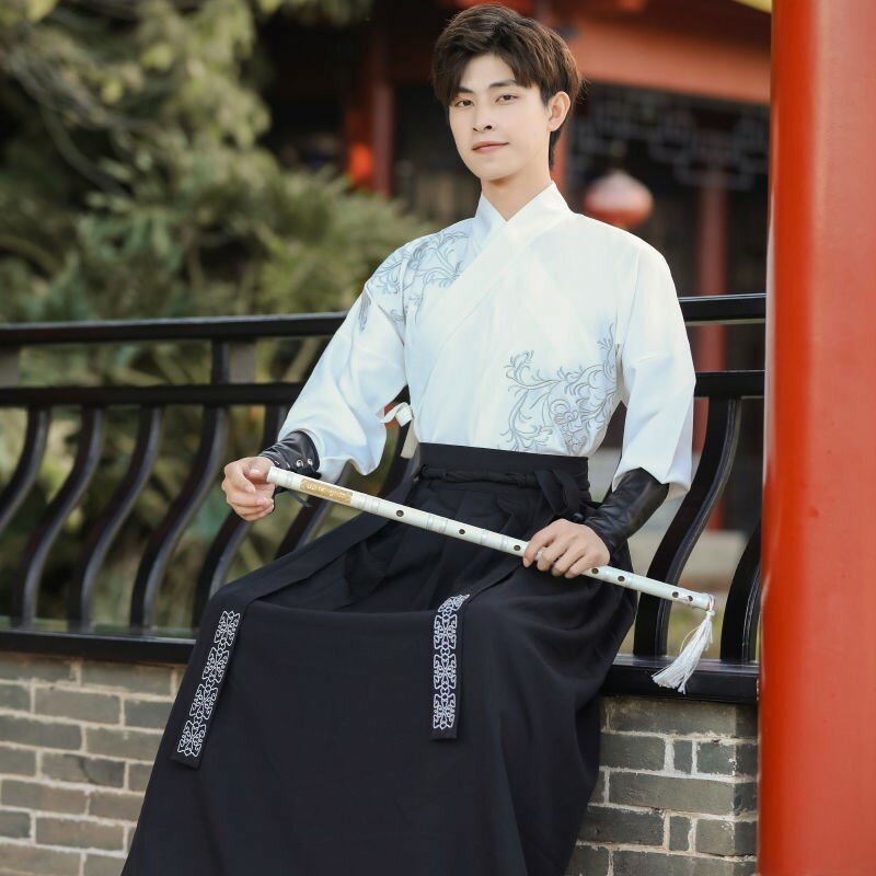 Новый стильный мужской комплект одежды Wei and Jin с перекрестным воротником