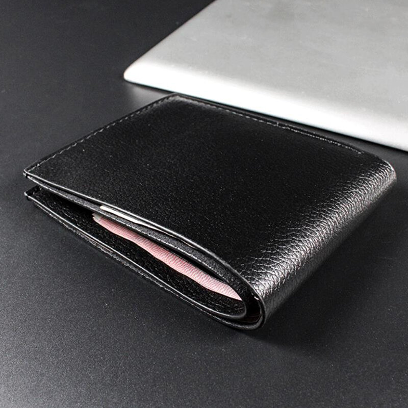1pc Mode Herren Brieftasche Pu Leder kurze zweifache Brieftasche Business Multi-Card schlanke Geld Kredit ausweis Inhaber Geldbörsen Geschenk