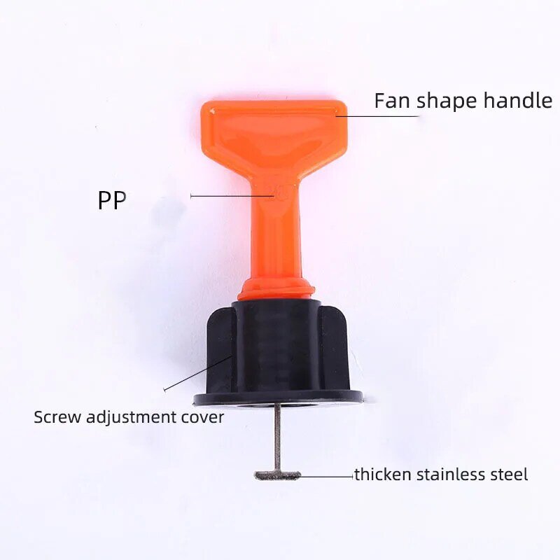 Reusable Tile Leveling System Clips for Tile Laying Flat Ceramic Floor Wall Construction Tools Tile Spacers Leveling System