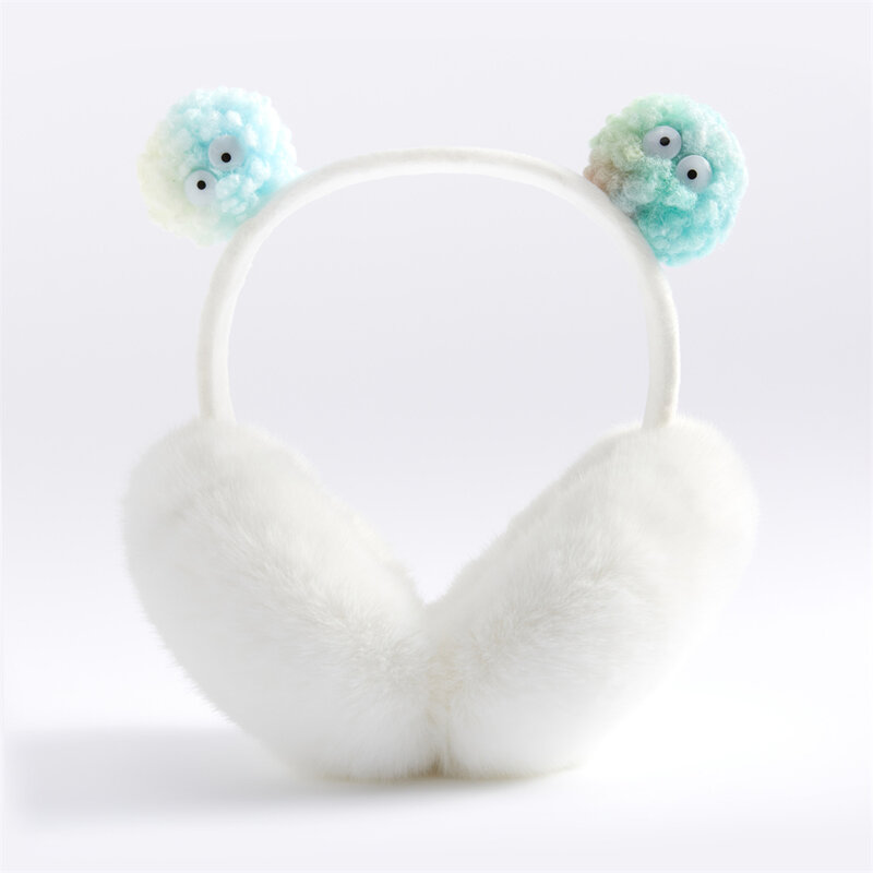 Colorful Dust Elf Earmuffs Fashion Cute Warm Comfortable Plush Collapsible Ear Warmers for Woman Man New Year's Gift