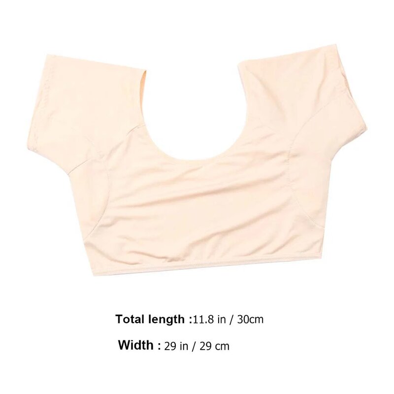 Lingeries escudo absorvente para mulheres, camisas axila femininas, Plus