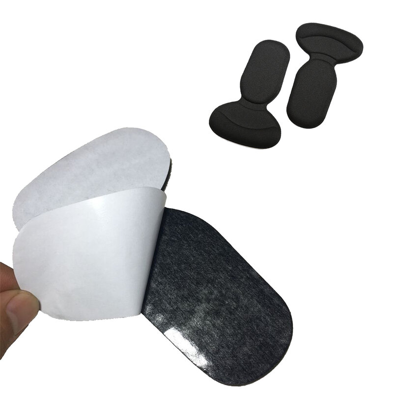 2 pezzi piedini antiusura regolabili inserti solette a forma di T solette per tallone solette Solid Sponge Cushion Foot Heel Protector Sticker soletta