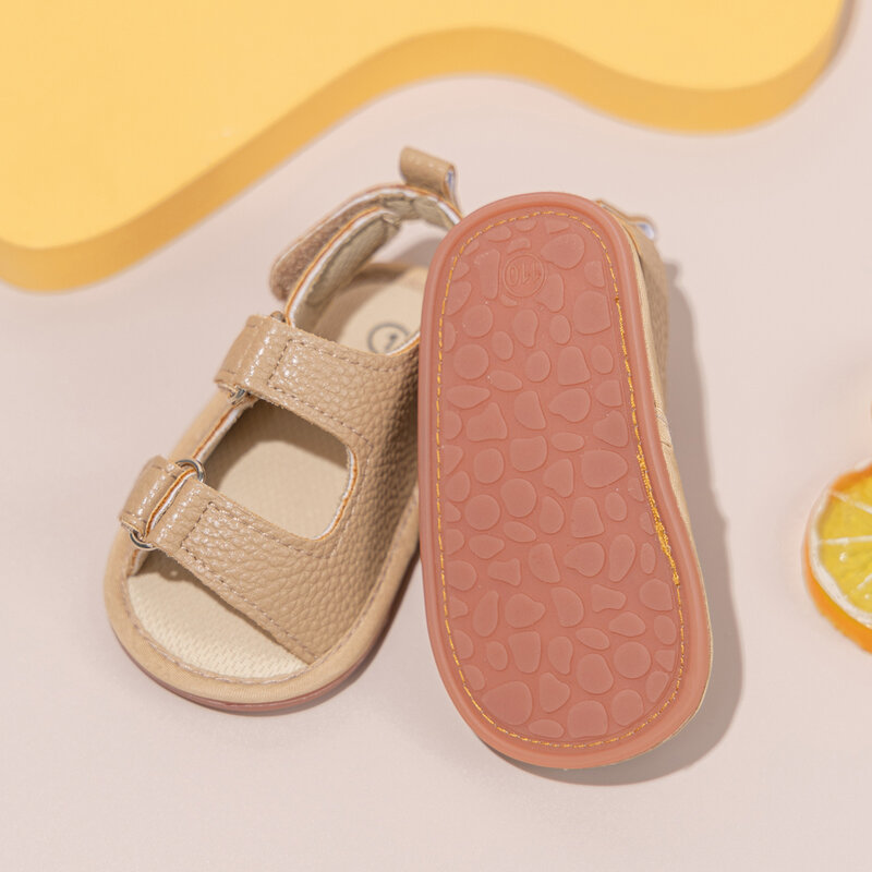 Сандалии KIDSUN детские резиновые, босоножки на плоской мягкой подошве, Классическая пляжная обувь для новорожденных, обувь для первых шагов