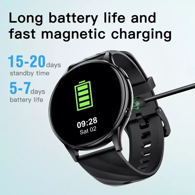 KUMI GW5 Smart Watch 1.39 pollici NFC Bluetooth 5.2 100 + Sport cardiofrequenzimetro Monitor dell'ossigeno per la pressione sanguigna impermeabile IP68