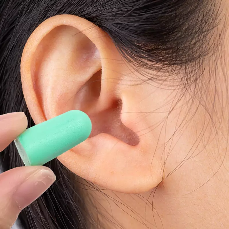 Conforto Soft Foam Ear Plugs Viagem Dormir Ruído Redução Som Isolamento Ear Protector Anti-Noise Lightweight Earplug
