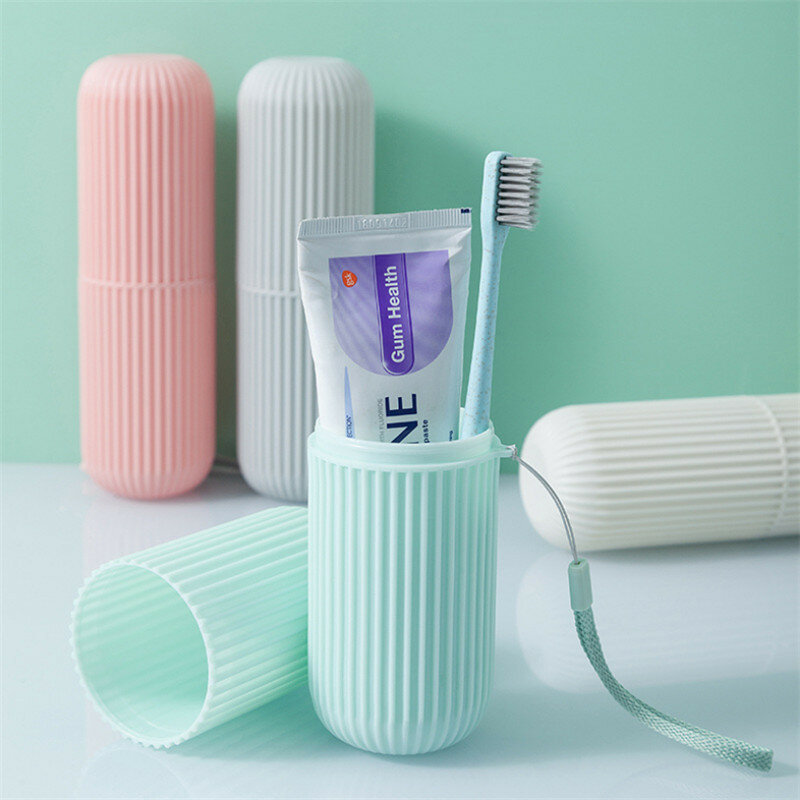 1 ~ 10 Stück hohe Dichtheit tragbare Zahnbürste Tasse Zahnpasta Aufbewahrung koffer Reise Toiletten artikel Aufbewahrung becher Zahnpasta Halter nach Hause