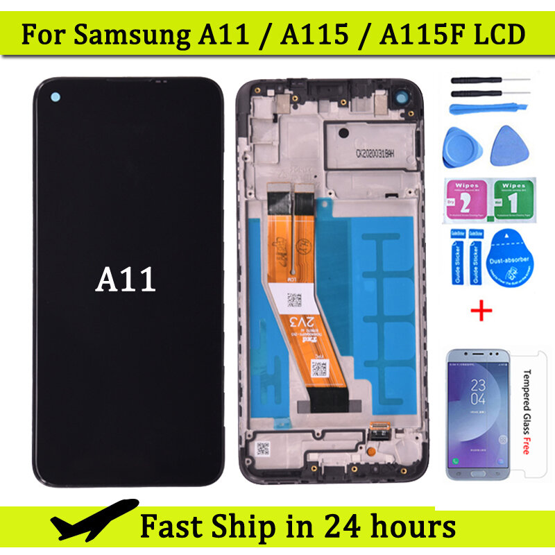 Pour Samsung A11 A115 SM-A115F écran LCD avec assemblage d'écran tactile pour Samsung SM-A115F/DS lWindécran