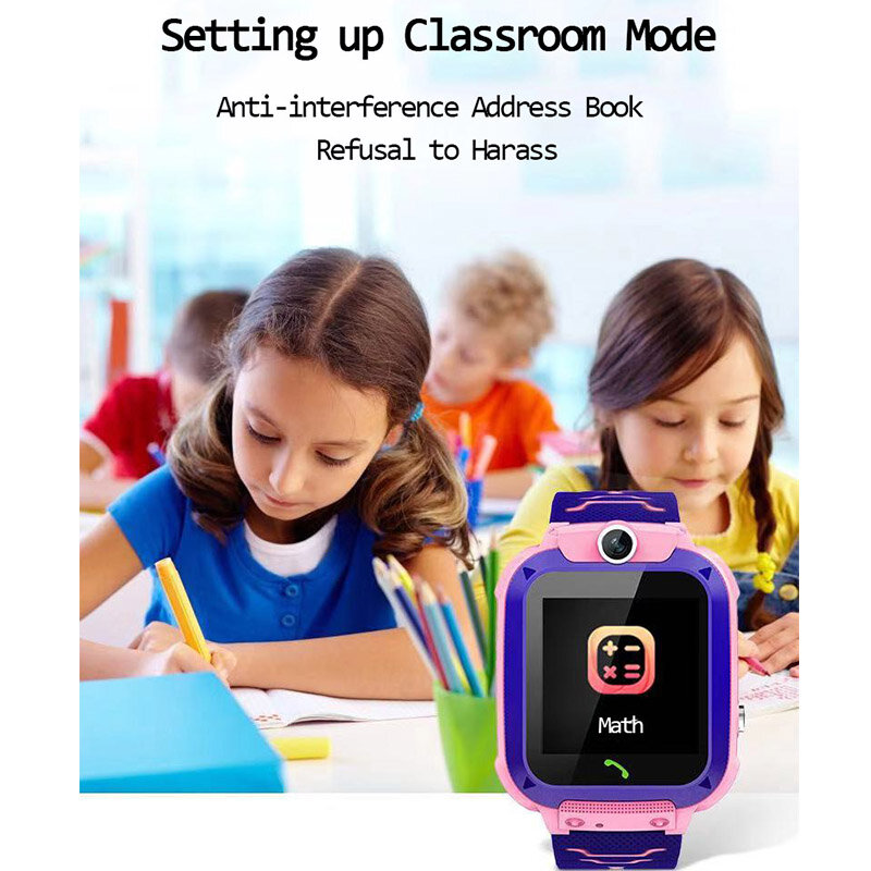Jam Tangan Pintar Anak 2022 Jam Tangan Telepon SOS Jam Tangan Pintar untuk Anak dengan Kartu Sim Foto Tahan Air IP67 Hadiah Anak untuk IOS Android