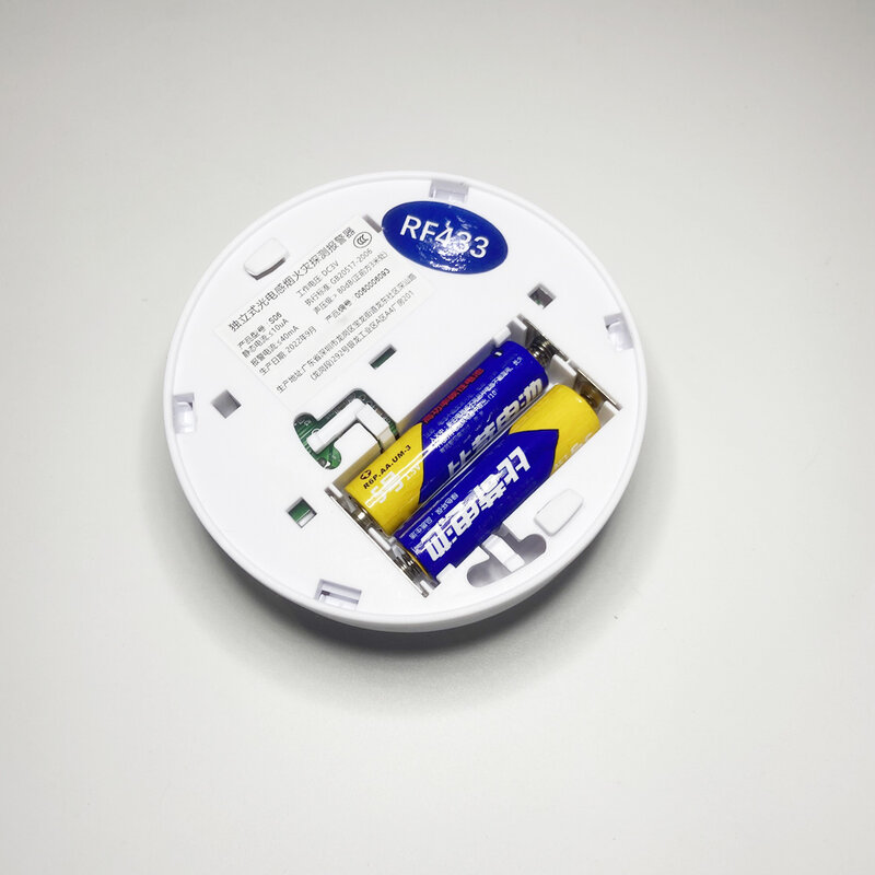 1 pz rilevatore di fumo Wireless ad alta sensibilità RF 433MHz per sistema di allarme domestico di sicurezza sensore di allarme antincendio soffitto