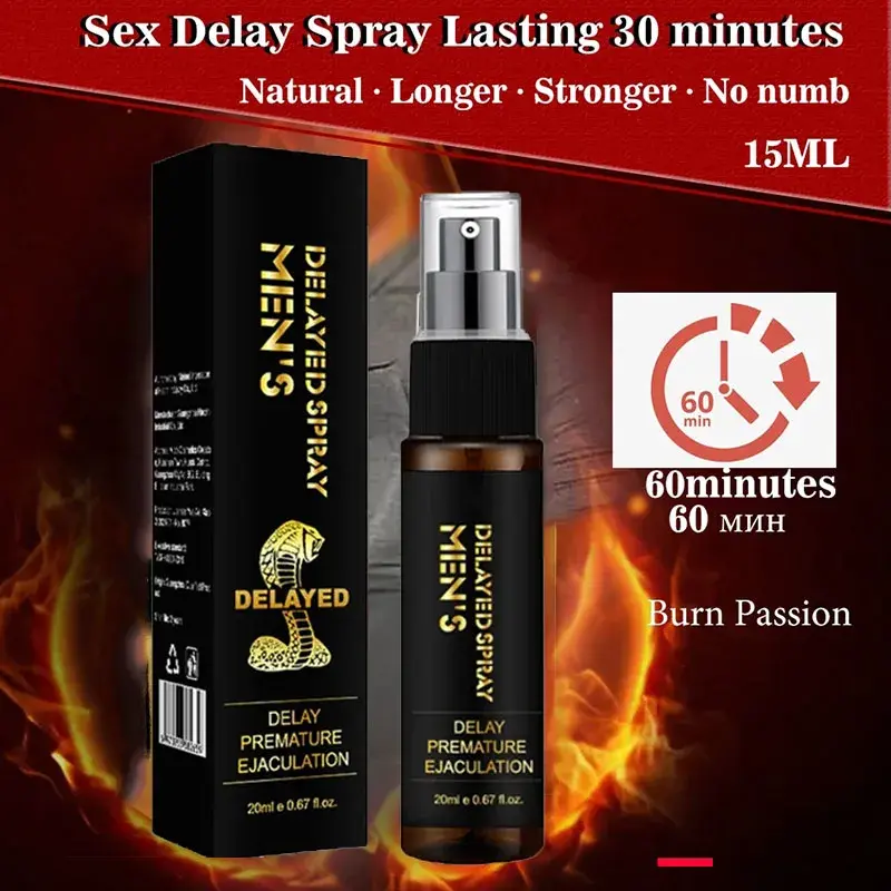 Spray ritardante del sesso per gli uomini Spray sessuale per l'eiaculazione ritardata maschile Non paralizzante Spray per prolungare gli Spray per l'eiaculazione precoce del pene