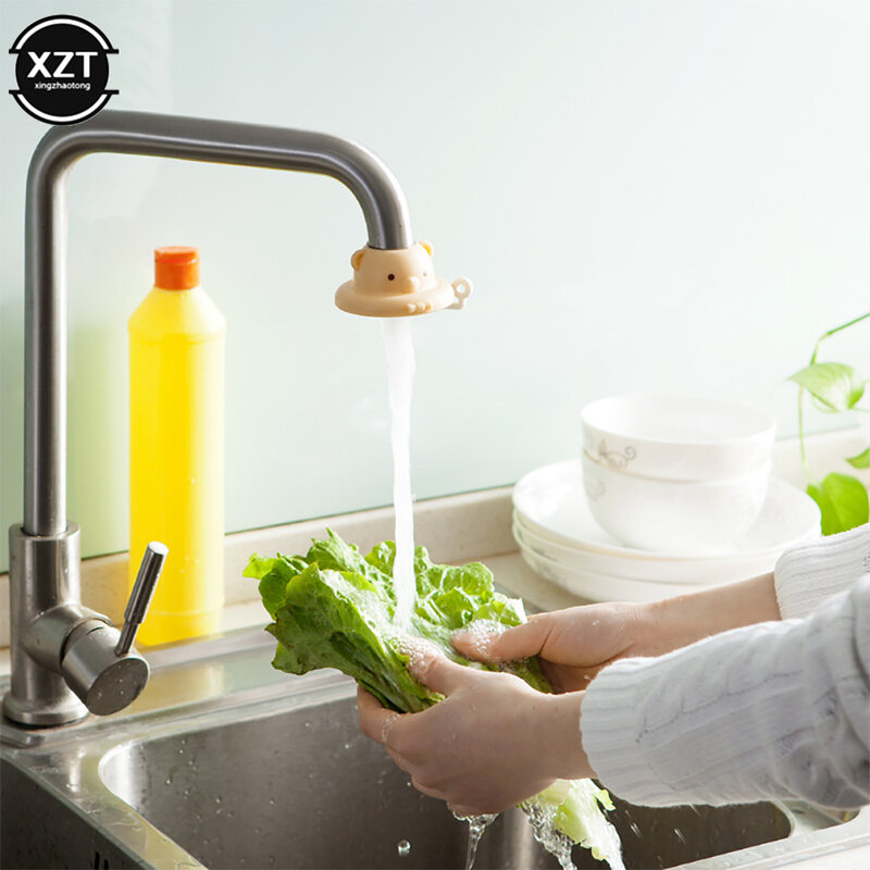 1 قطعة لطيف 360 درجة الدورية الكرتون مصفى المياه صنبور المطبخ توفير المياه الرشاشات جودة colans توفير المياه صنبور