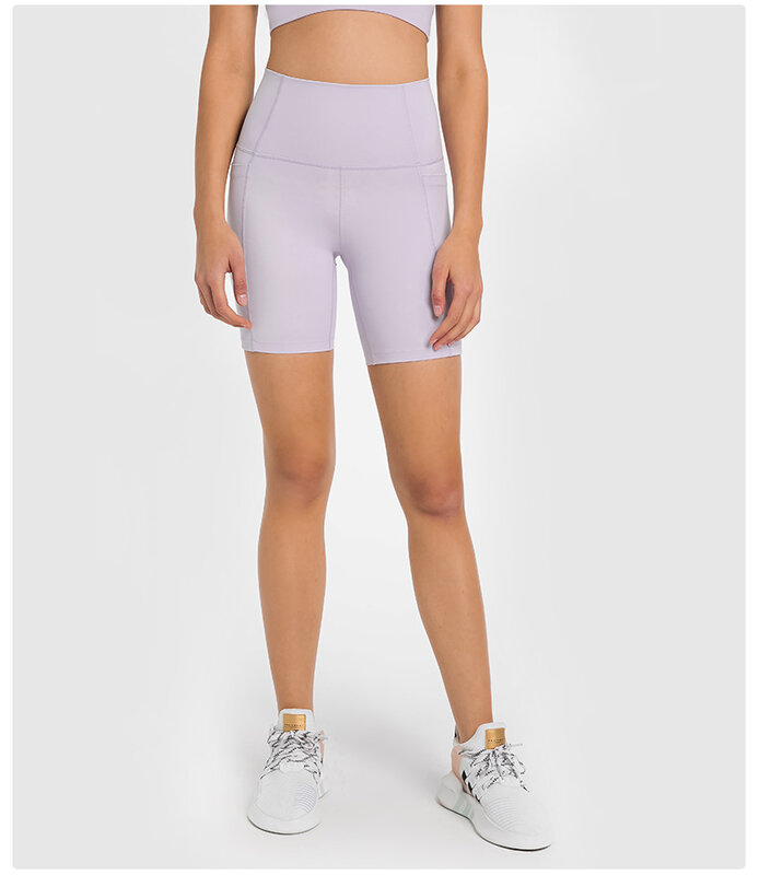 Shorts esportivos de cintura alta para mulheres, calças de ginástica, leggings fashion