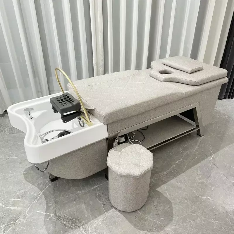كرسي الشامبو بتدوير المياه ، رأس الدش ، سرير غسل الشعر ، أثاث المصممون ، MQ50SC