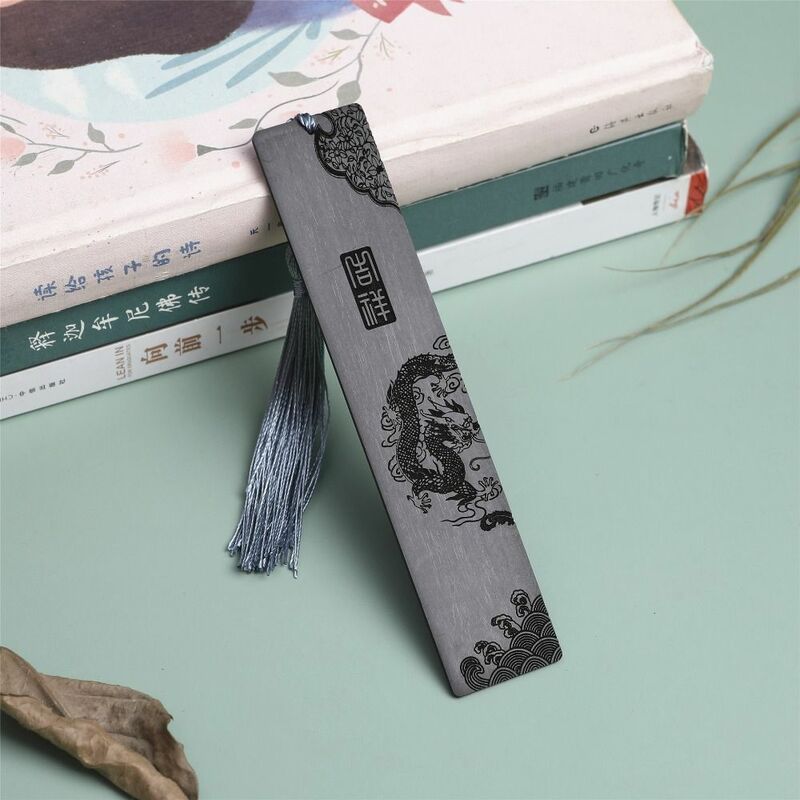 Classical Redwood Bookmark Carving Simple Chinese Style Company Gift Vintage Hollowed Out Reading Stationery Students