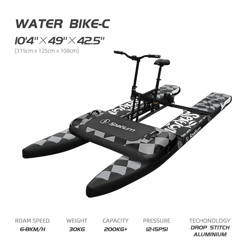 Preferito 2024 nuova collezione pontoni aliscafo pedali d'acqua bici barche bicicletta gonfiabile in vendita