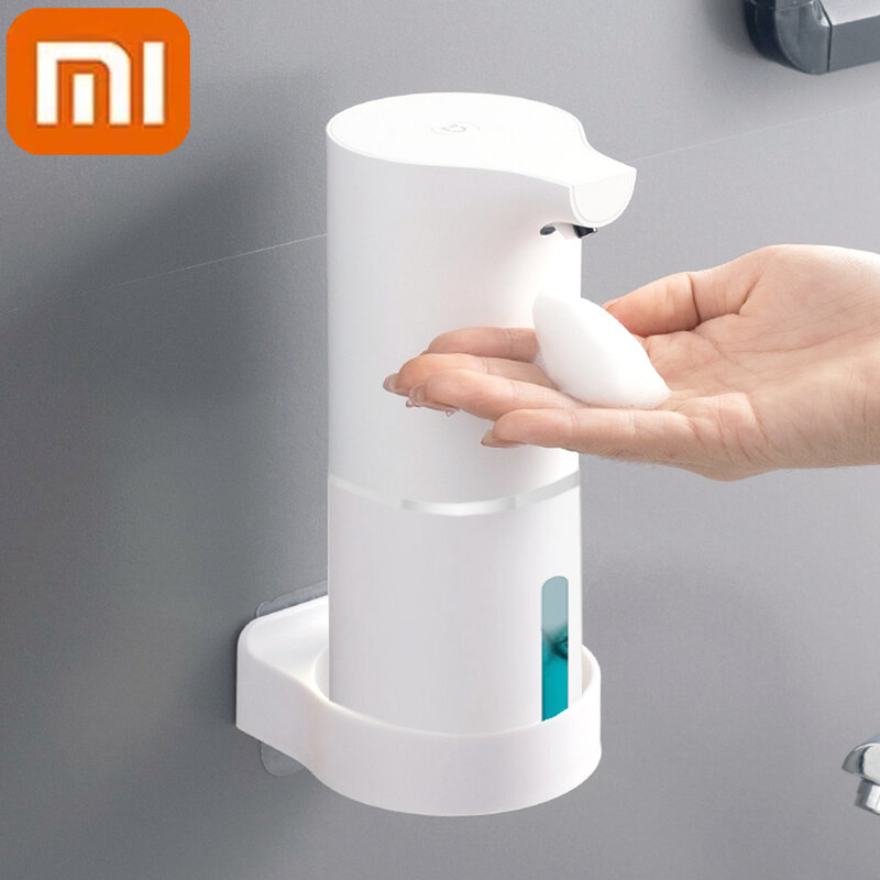 Xiaomi Dispenser sabun Busa inframerah cerdas, Dispenser Sabun Busa Xiaomi, inframerah cerdas, tanpa sentuh, pengisian USB, Mesin cuci tangan otomatis untuk dapur, kamar mandi, 350ML 380ML
