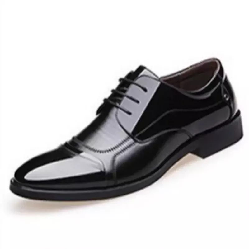 Zapatos de cuero con cordones para hombre, calzado Formal de vestir, Oxford, negocios de lujo, oficina, boda, nuevo