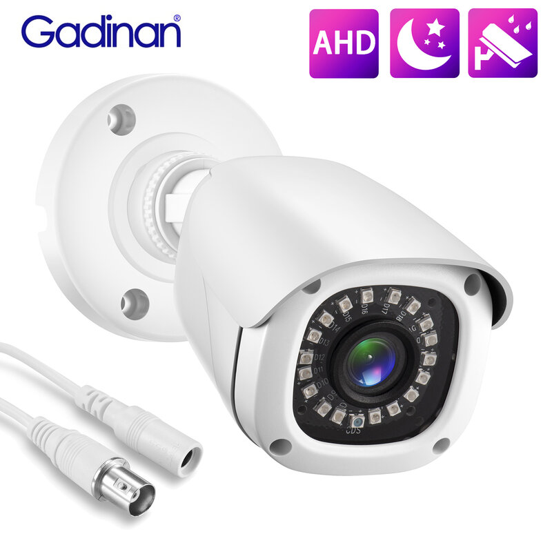 كاميرا غادينان عالية الدقة 720P 1080P 5MP AHD كاميرا مراقبة سلكية منزلية الأشعة تحت الحمراء رؤية ليلية رصاصة في الهواء الطلق BNC CCTV كاميرا مراقبة