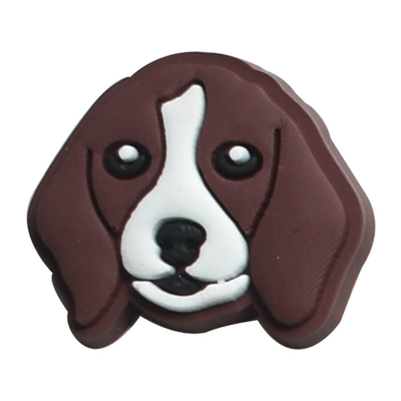 PVC Dog-Head Series para Tamanço Pulseira, Custom Shoe Buckles, Charme Decoração, Acessórios Dos Desenhos Animados, Party Festival, Kids Gift, Lot