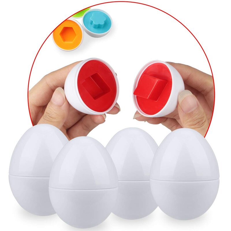 Toddler Eggs Set Toys, brinquedos educativos de classificação por cores, combinando para crianças, meninos, meninas, 1, 2, 3 anos