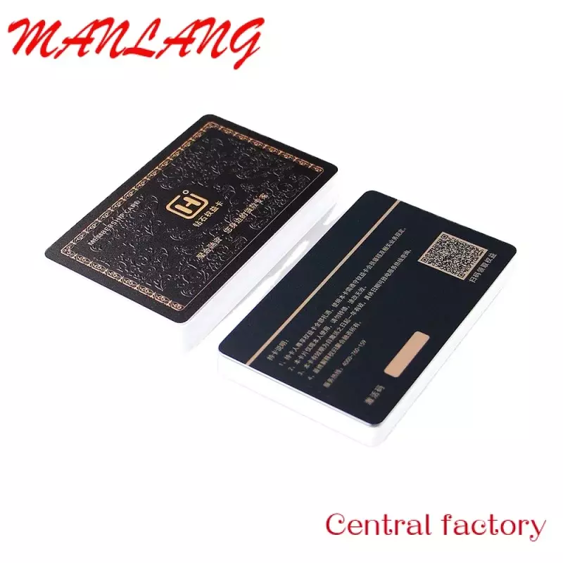 Custom etal PVC atte Bla N 213 N 215 N 216 RFID N Contactls Busins Card