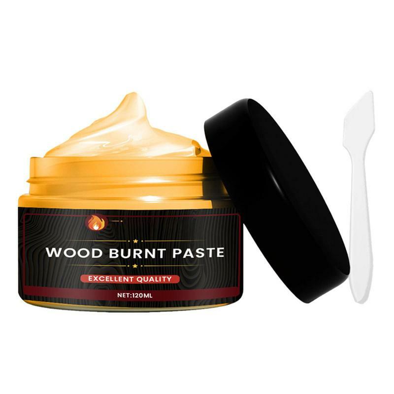 Wood Burning Gel Burn Paste Easy To Apply Combustion Gel Multifunctional DIY Pyrography Accessories For Paper Leather Cloth