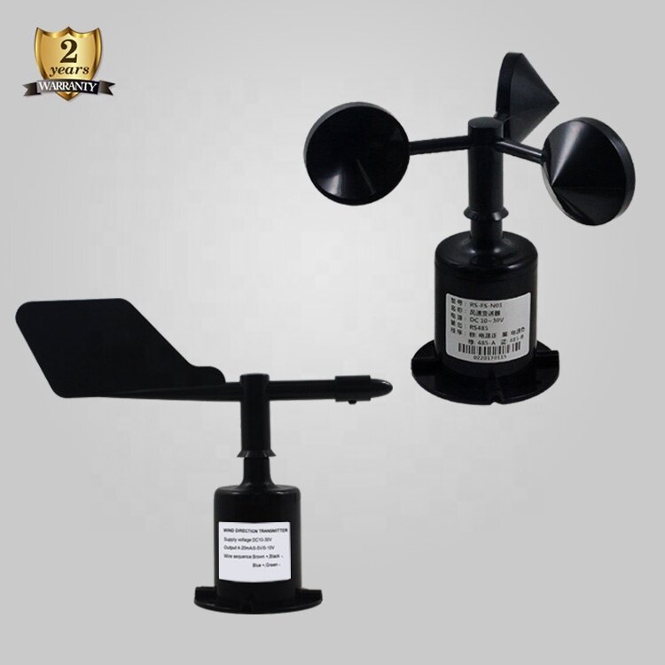 Industrial Polycarbon Wind Sensor 4-20 Ma RS485 Digital Wind Speed And Direction Transmitter