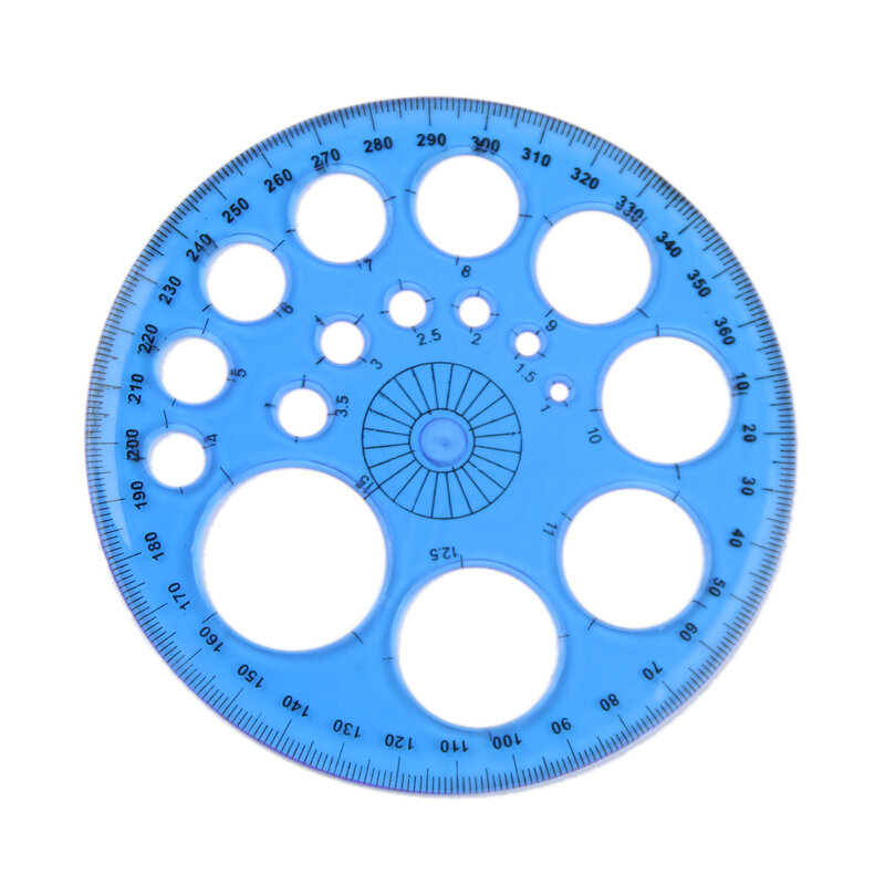 High Grade Circular Patchwork Régua, Opcional Quatro Cores, 11,5 cm, 360 Graus, Azul, Vermelho, Verde, Amarelo, 1Pc Diâmetro Do Pé, Atacado