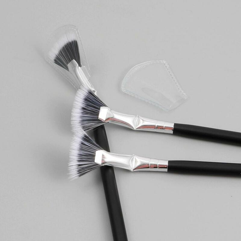 Mascara Fan Brushes para fácil de usar, melhorar os cílios inferiores, efeitos naturais elevados, fácil de usar, aplicação suave, 2pcs