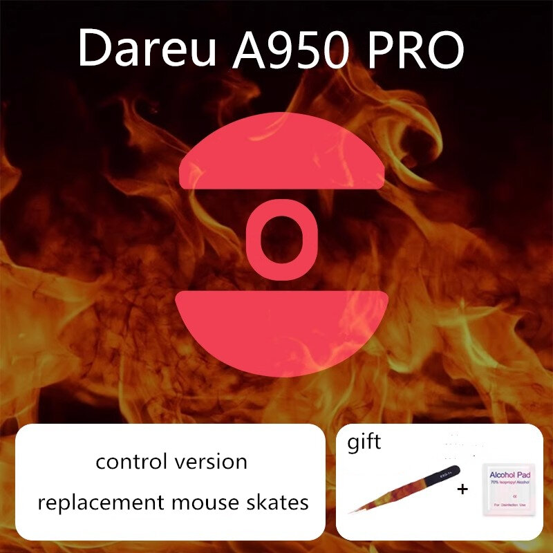 Patins de souris pour Dareu A950 Pro, 1 ensemble, contrôle de vitesse, version ICE