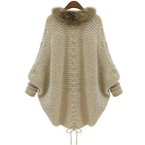 Cardigan Womens Coat Sweater Autumn and Winter New Style Womens Long Sleeved Loose Fur Collar Knitted Cardigan Harajuku New