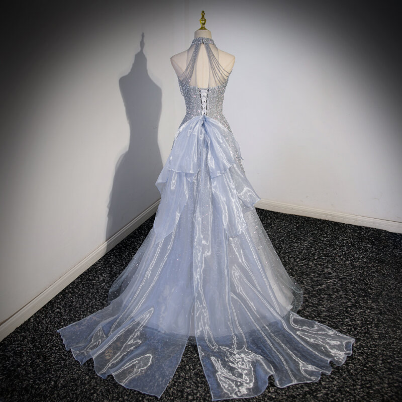 Robe de Soirée Longue Élégante et Luxueuse pour Femme, Tenue de Célébrité pour Événements Spéciaux, Bal, Nouvelle Collection 2023