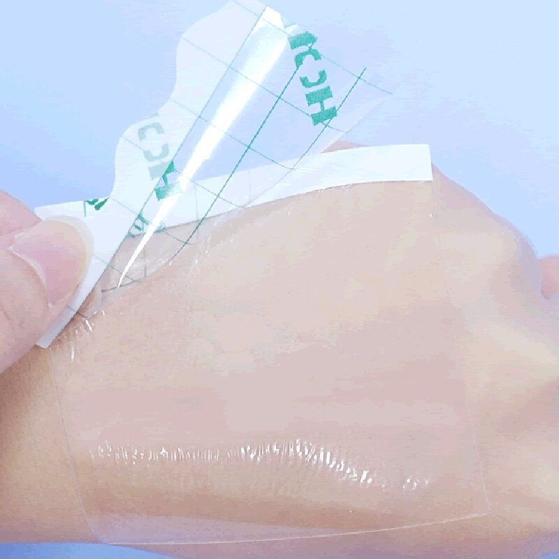 100 sztuk/partia zakrzywione plastry do uzdrawiania PU samoprzylepny tynk oddychający wodoodporny bandaż pierwszej pomocy do kąpieli paski na ranę taśma opatrunkowa