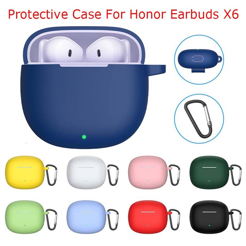 Silicone Case for Honor Earbuds, Verdadeiro Fone De Ouvido Sem Fio Bluetooth, Luva Protetora, Capa Acessórios, X6