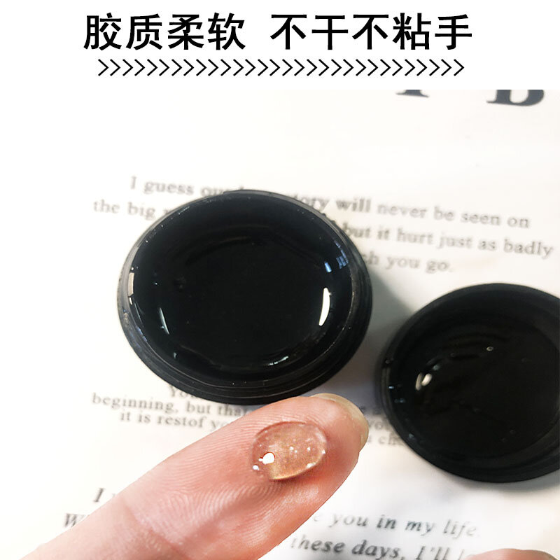 Parche de uñas de Gel sólido fácil de pegar, puntas de palo de modelado sin flujo, adhesivo de goma de Gel transparente, pegamento de uñas UV GY031 y * 8g