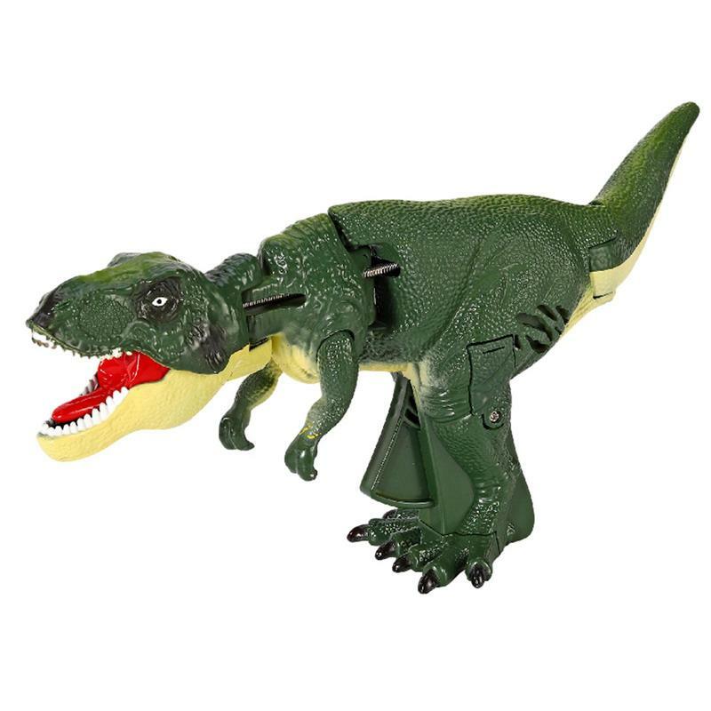 Divertenti giocattoli di dinosauro Trigger grilletto per bambini Tyrannosaurus giocattolo dinosauro elettrico ornamento giocattolo per giardini case e desktop