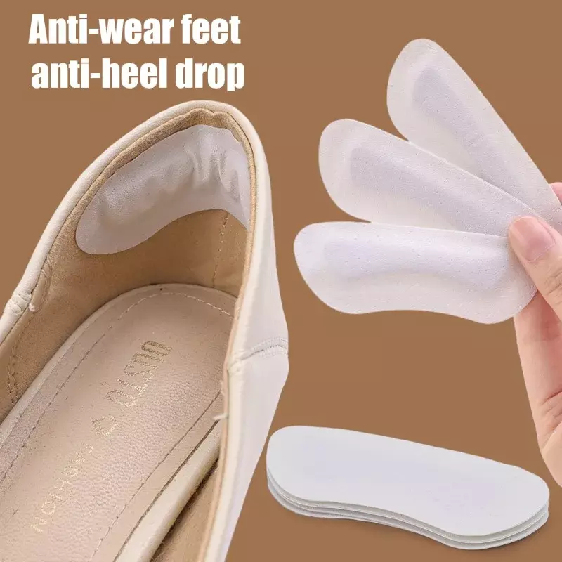 แผ่นรองส้นเท้าหนัง2/3/30ชิ้นแผ่นแปะ Relief ปวดป้องกันการสึกหรอแผ่นรองป้องกันส้นเท้าสติ๊กเกอร์ติดด้านหลังรองเท้า