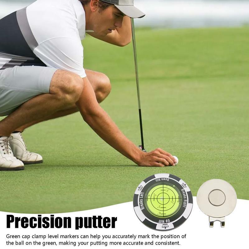Clip para sombrero de Golf, marcador de pelota de Golf, medidor de nivel de Golf, herramientas de alta precisión, suministros de Golf, accesorios
